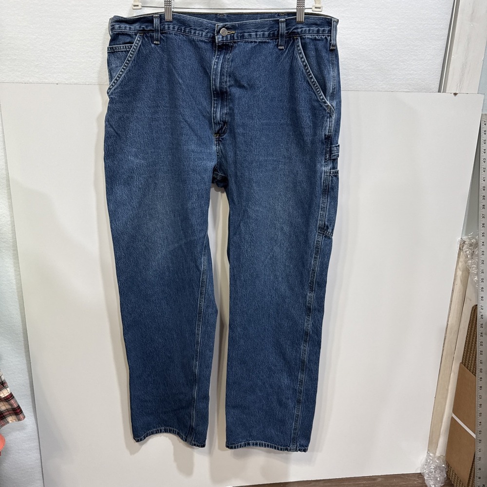 Carhartt Original‎ Dungaree Fit Jeans Mens 42x34 Blue  Carpenter Workwear